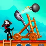 The Catapult: Castle Clash with Stickman Pirates 7