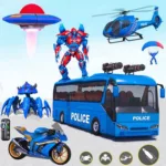 Bus Robot Car War - Robot Game 9.3 6