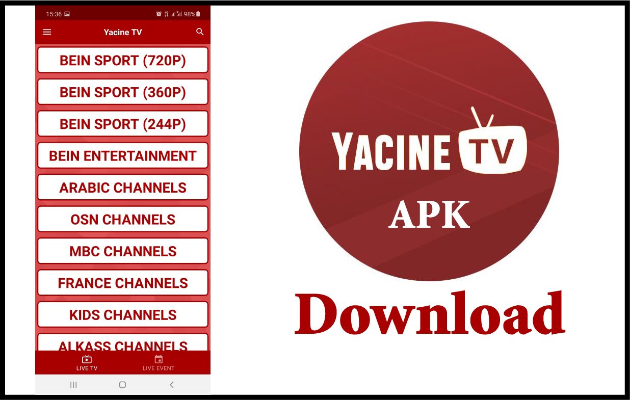 Download YACINE TV Live Football TV APK latest for Android 4