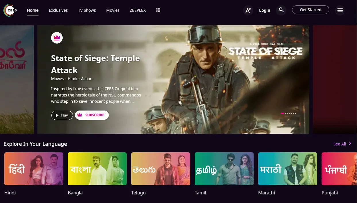 ZEE5 Movies TV Shows Series for Android Free 1